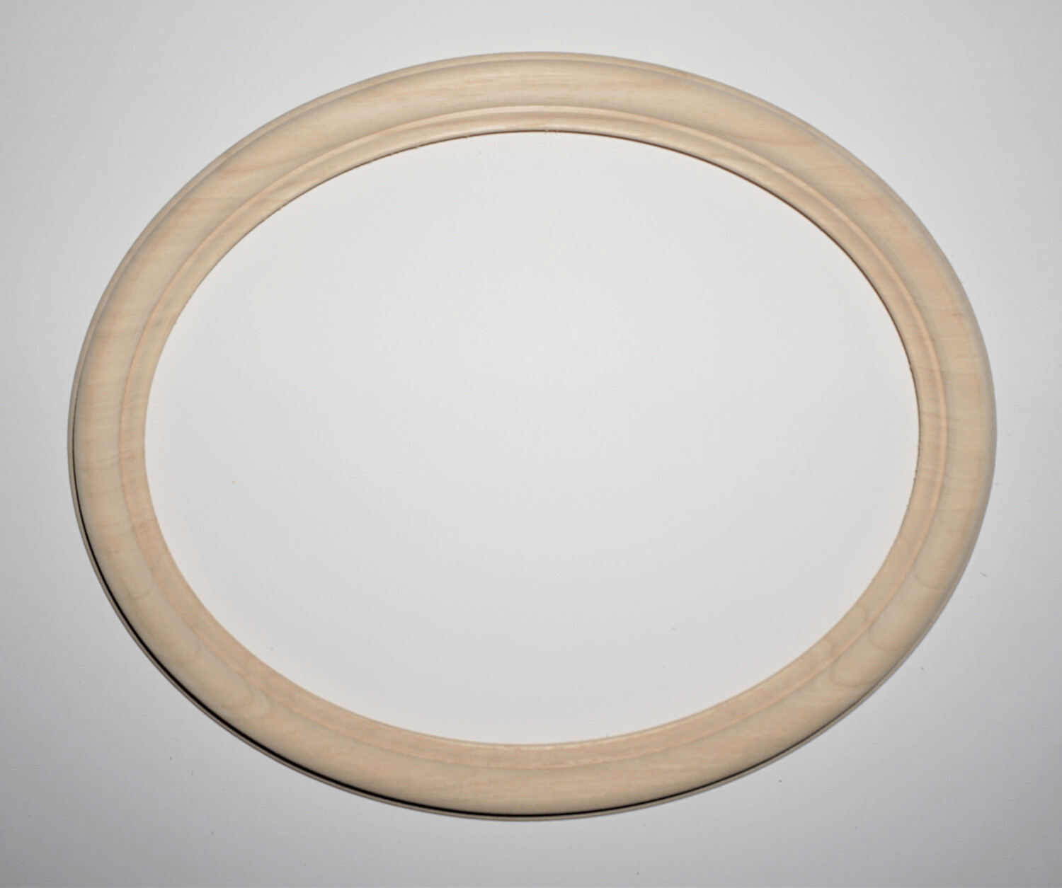 Kleiner, runder Bilderrahmen zum selber gestalten, unbehandelt. Passend