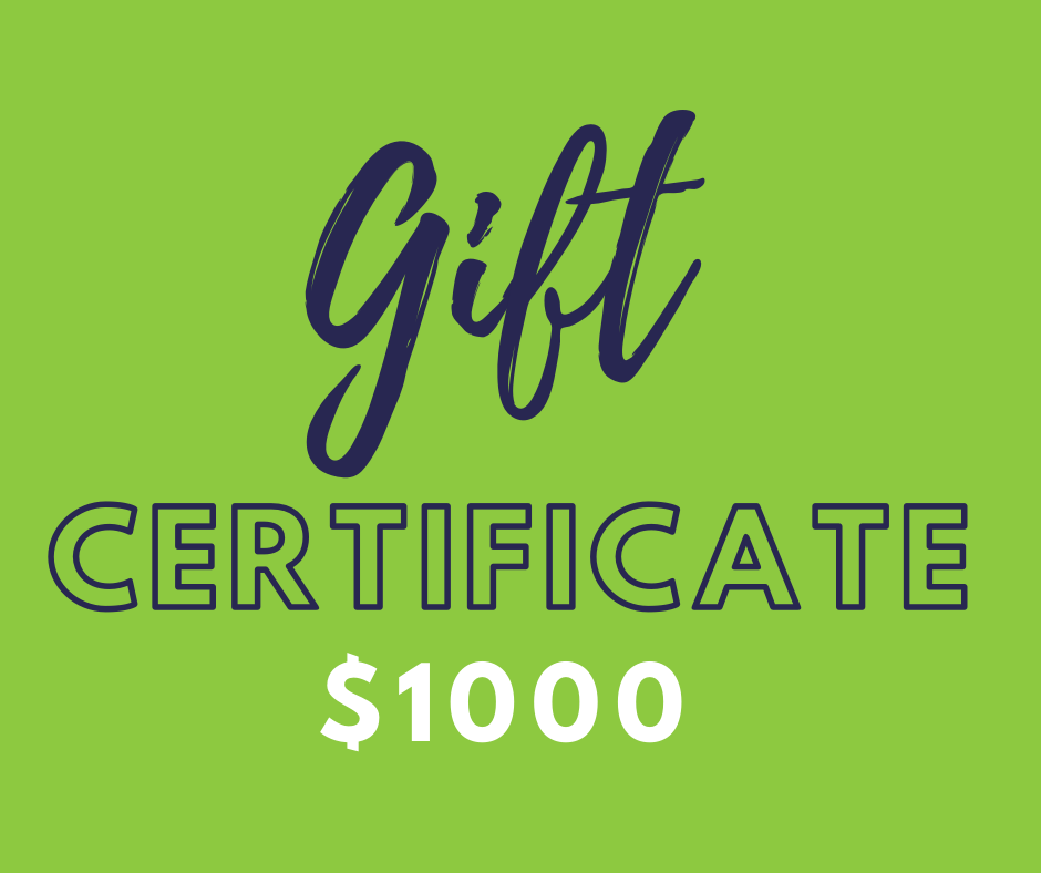 1000 Gift Certificate Hudson's Portrait Design