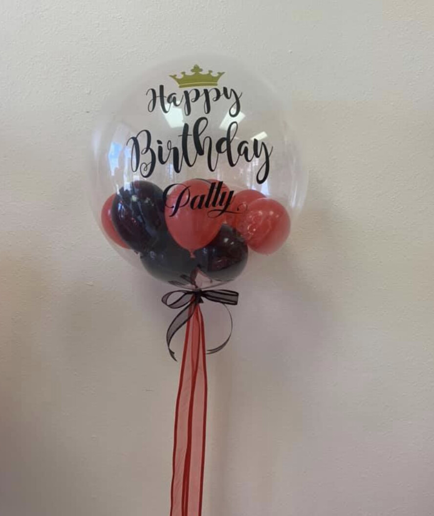 Personalized 11 inch round latex balloon, no minimum