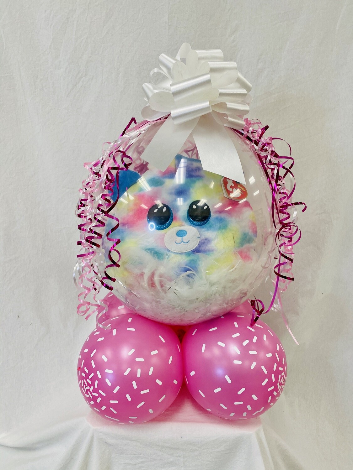 Squishmallow in a balloon