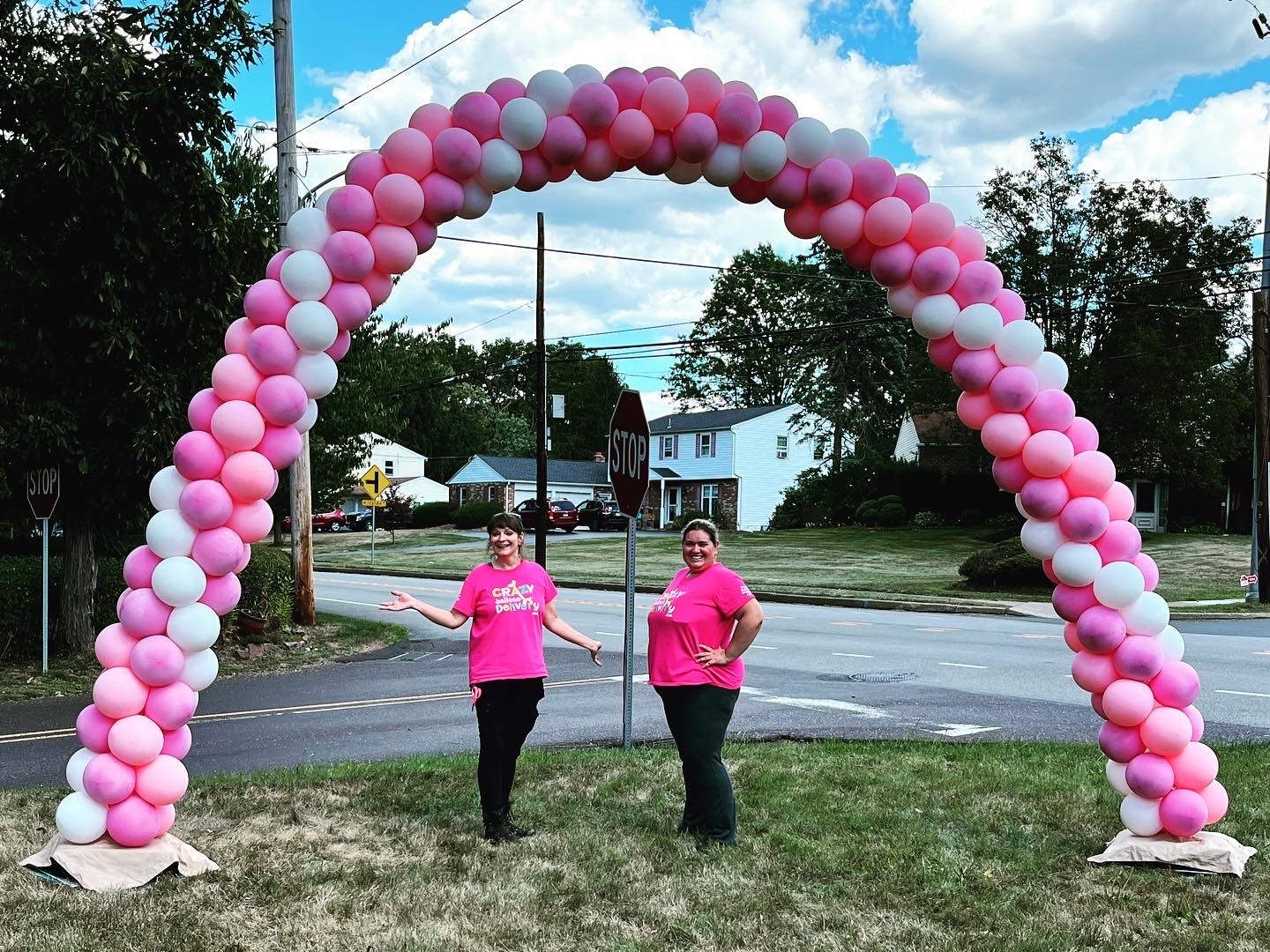 Fully assembled Balloon Arch Delivery in Lansdale, Doylestown, Blue