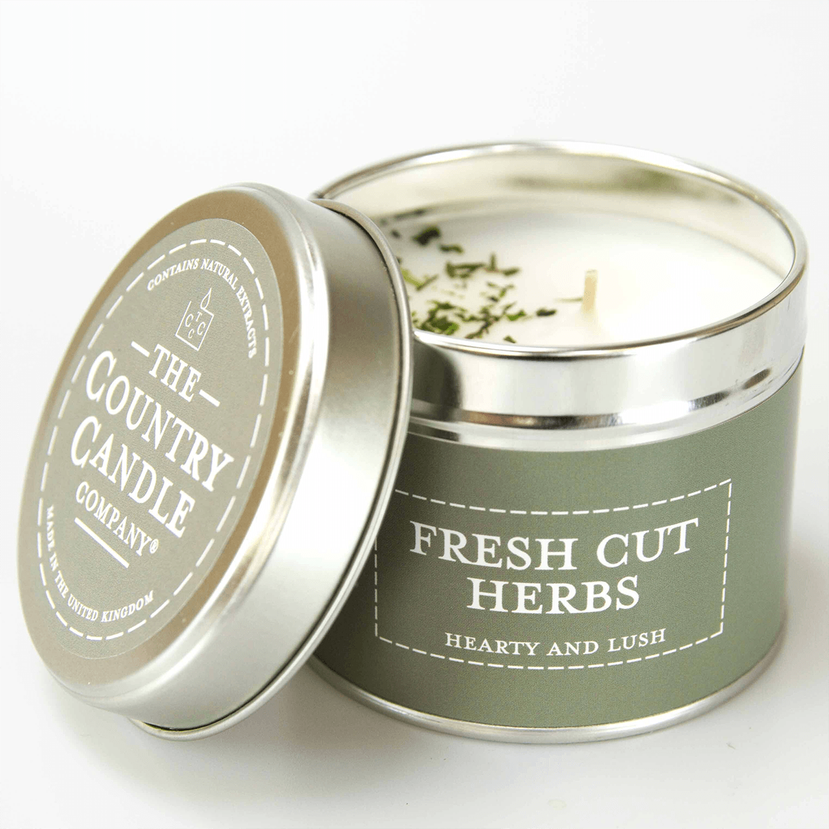 Fresh Cut Herbs Pastels Candle In Tin