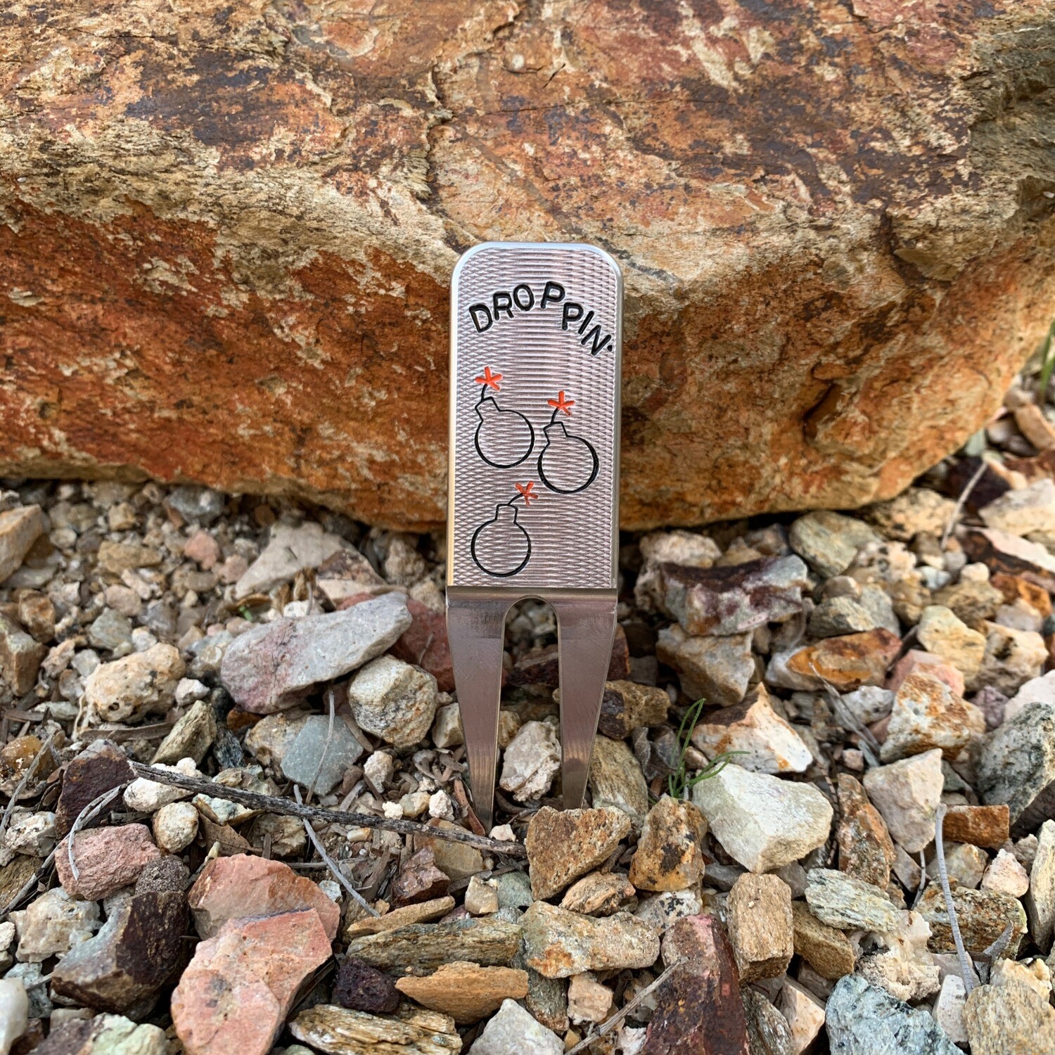 Stainless Steel "Droppin' Bombs" Milled Divot Tool