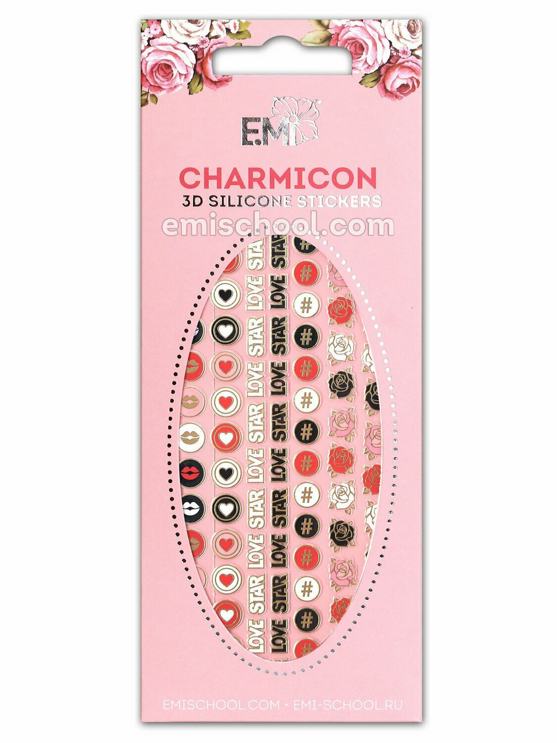 Charmicon 3D Silicone Stickers 58 Icons
