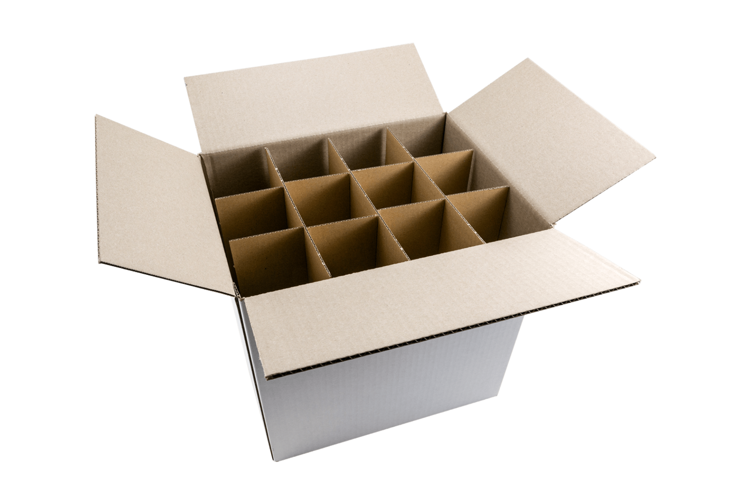 12 Bottle White Heavy Duty Multi Carton