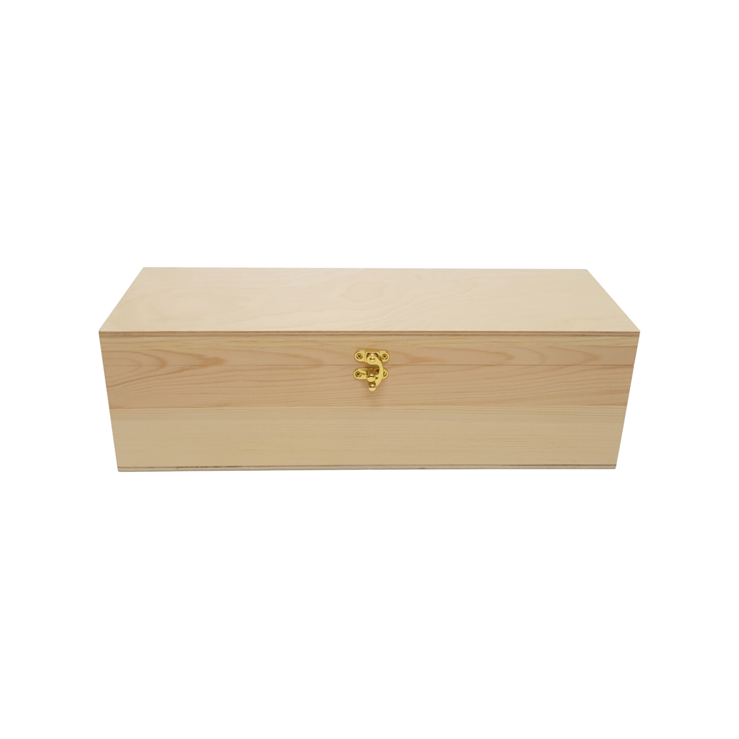 Hinged Lid Pine Wooden Gift Box 400 x 120 x 120mm