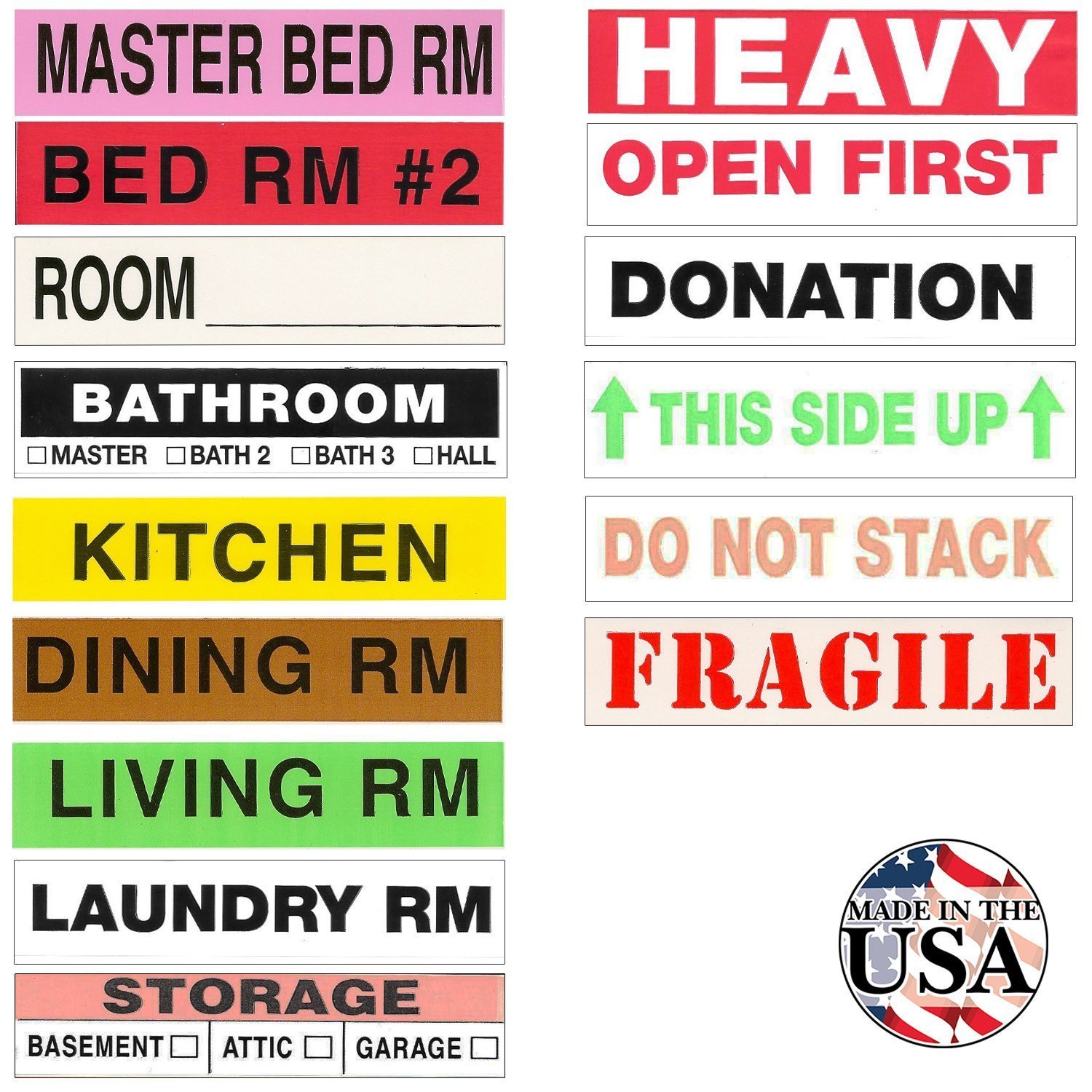 Smooth Move 500 Color Coded Moving Labels Shop Moving PRODUCTS