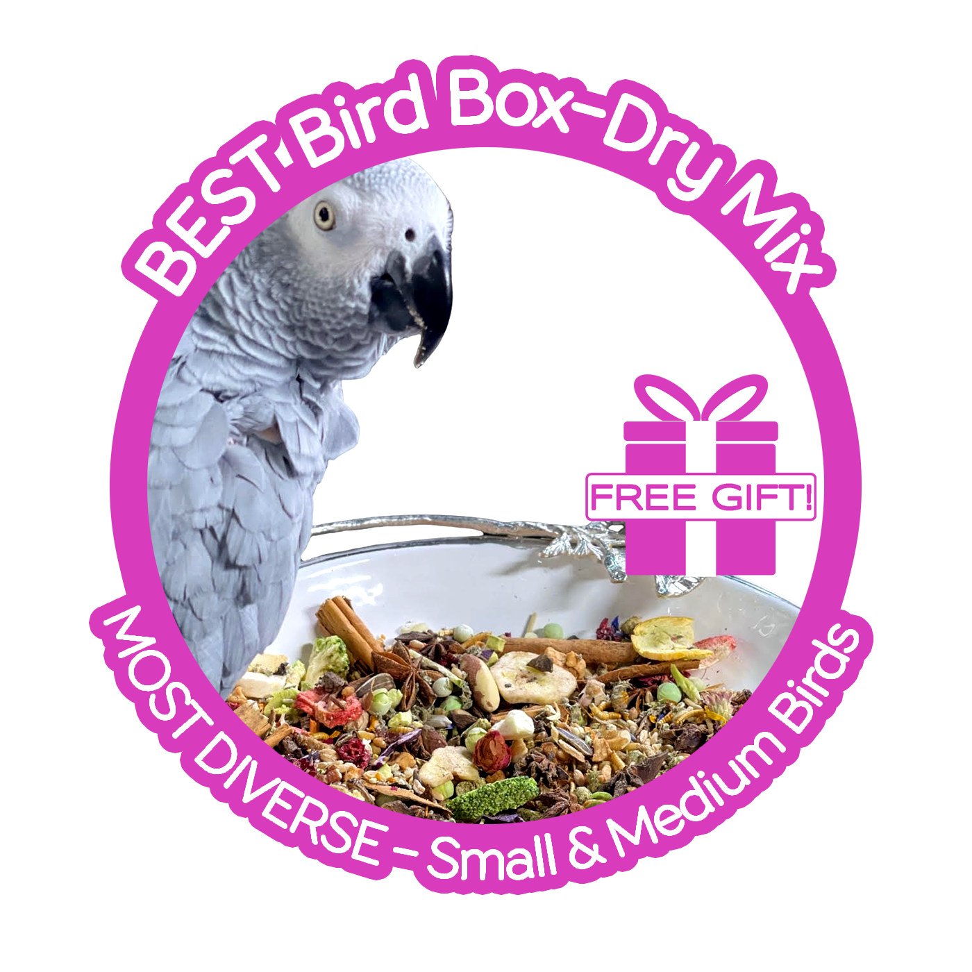 Thrive! Best Bird Box — Small & Medium Birds(4 parrots who cannot crack