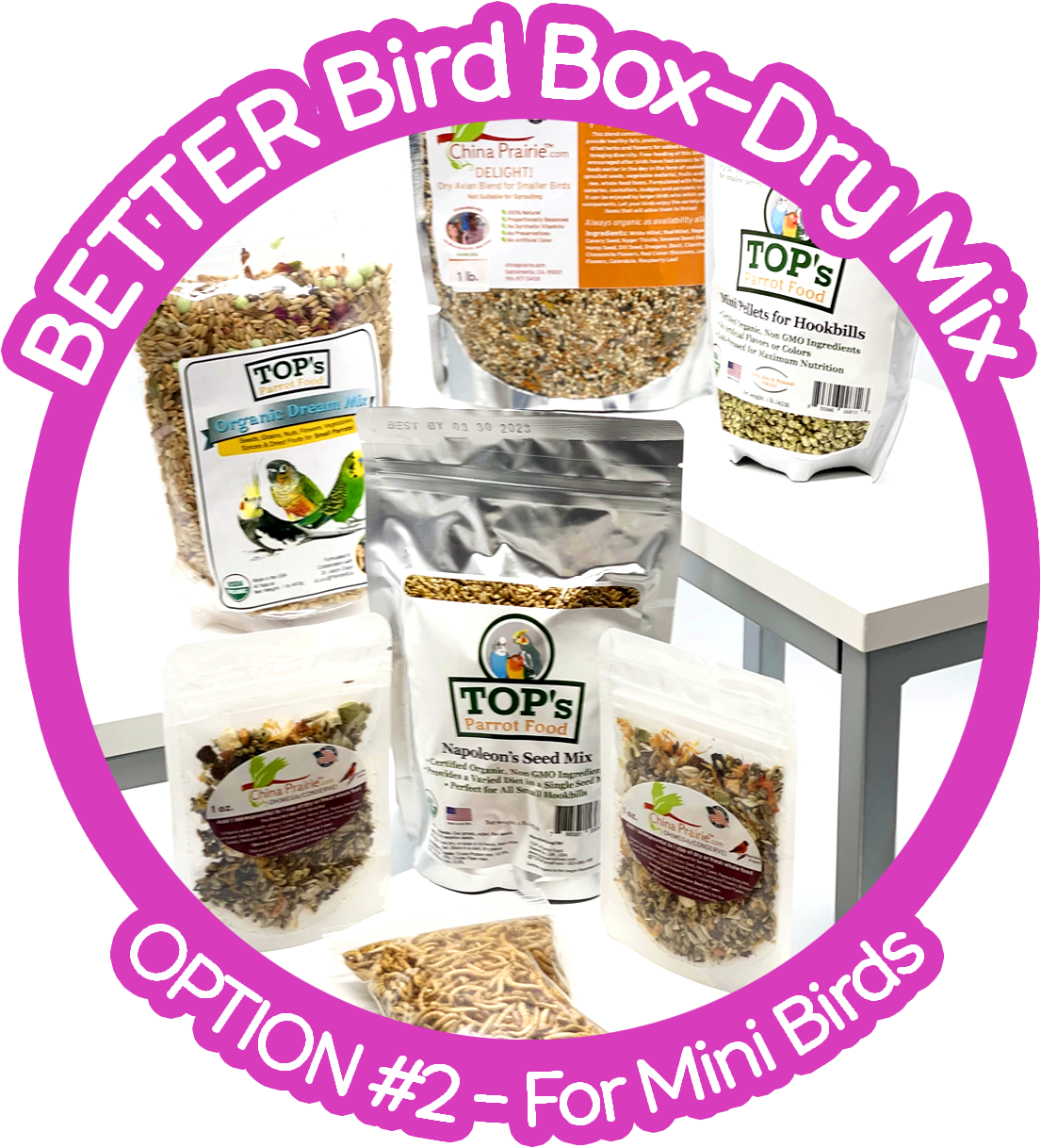Thrive! Better Bird Box — Mini Birds (cockatiels, budgies, lovebirds