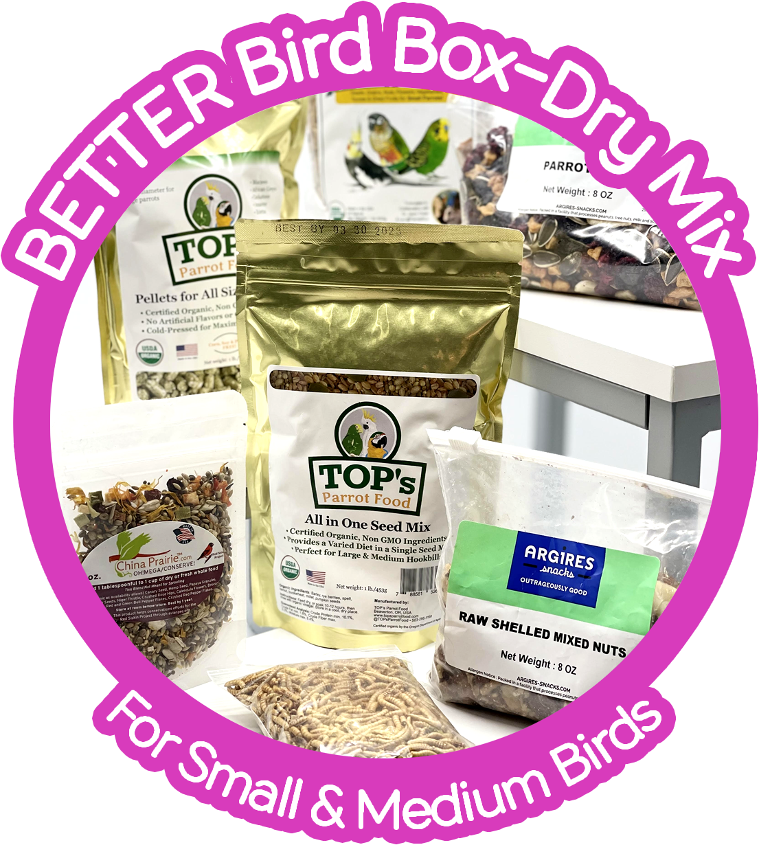 Thrive! Better Bird Box — Small & Medium Birds(4 parrots who cannot