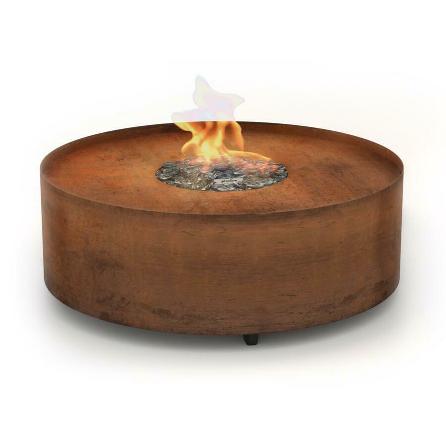 Round Corten Steel Gas Fire Pit