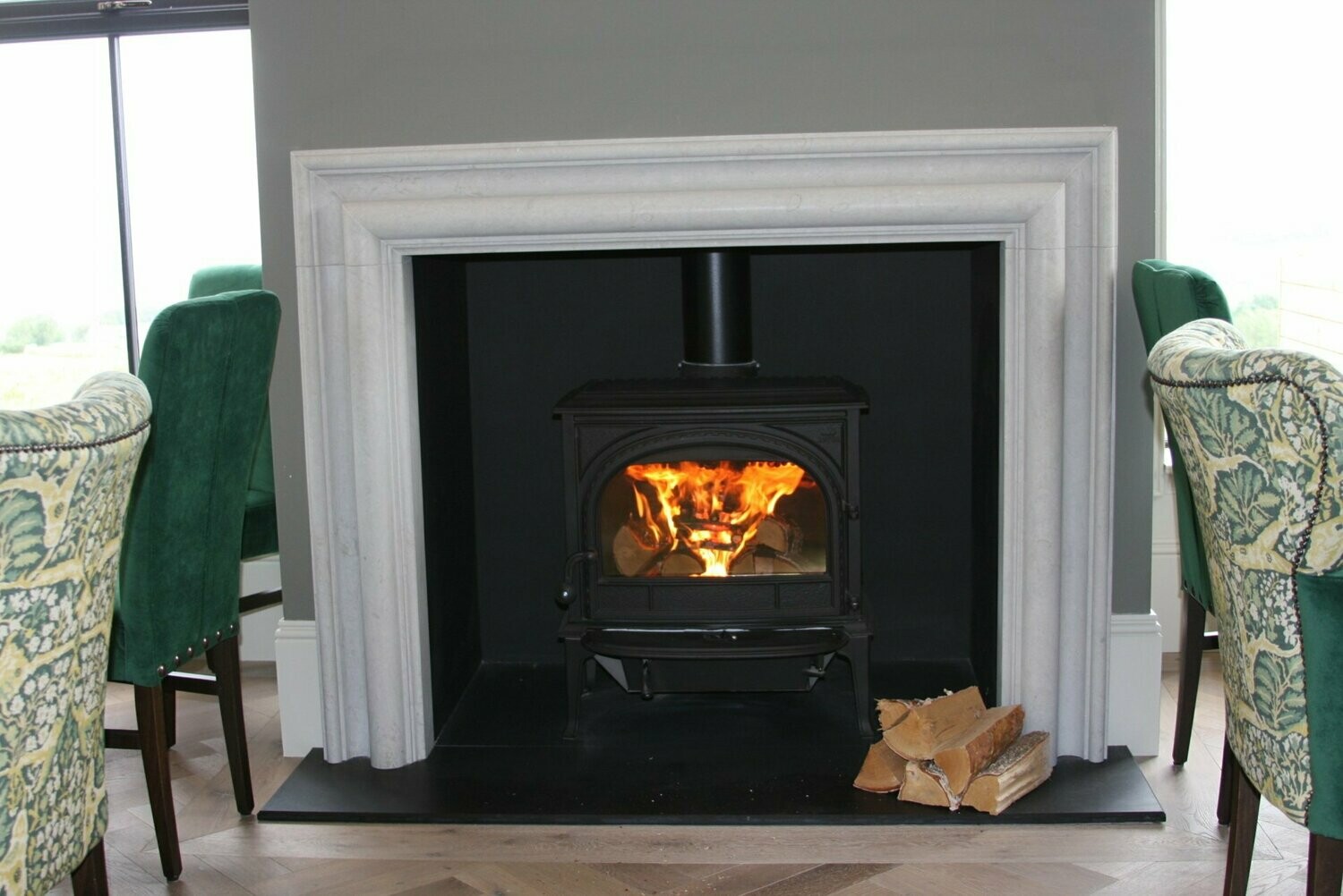 Bolection Fireplace & Jotul F400