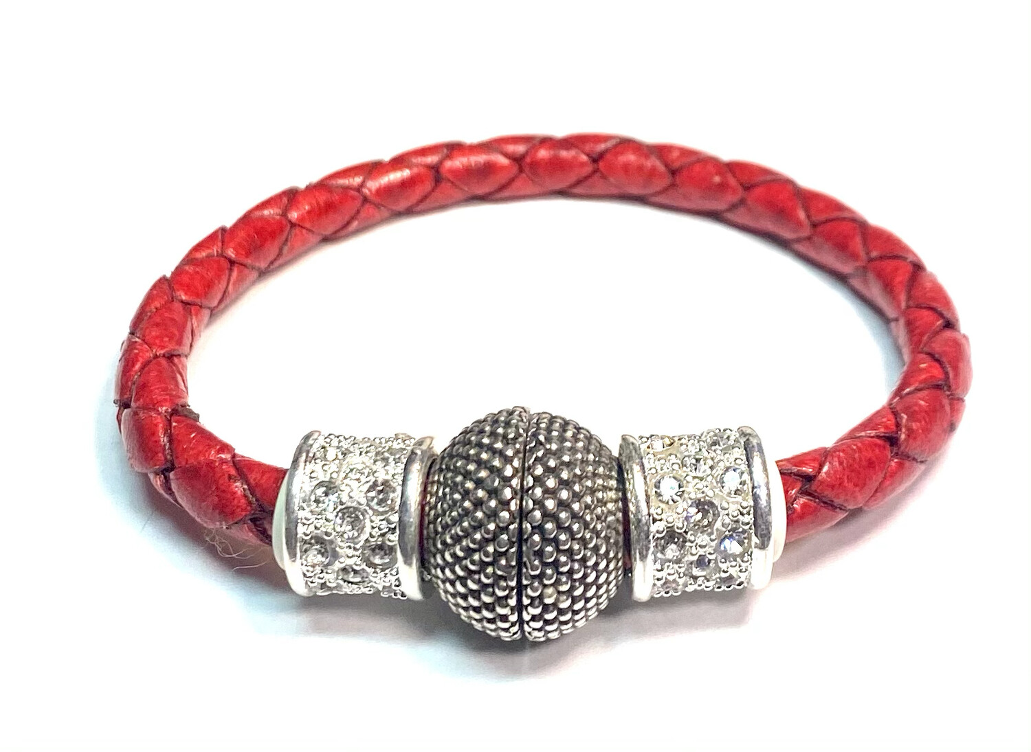 Bracelet Women’s Red Rope With Bling