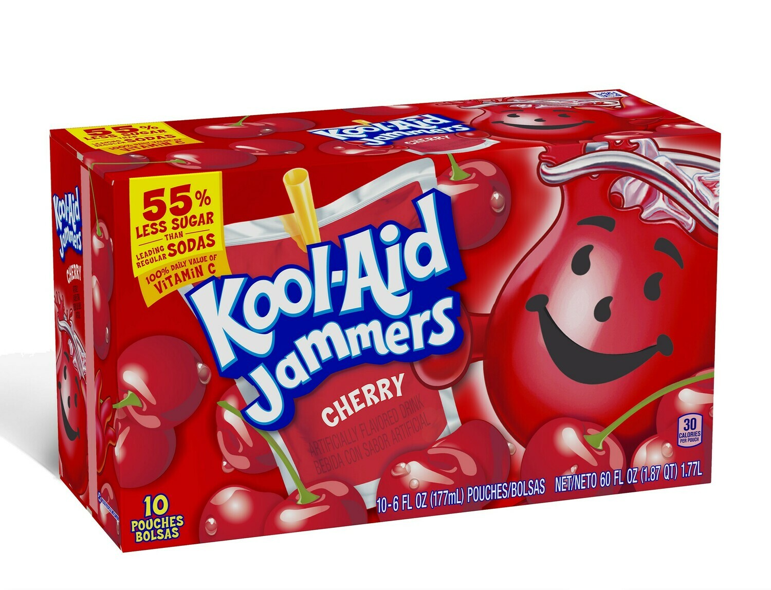 KoolAid Jammers Pouches 10ct Cherry