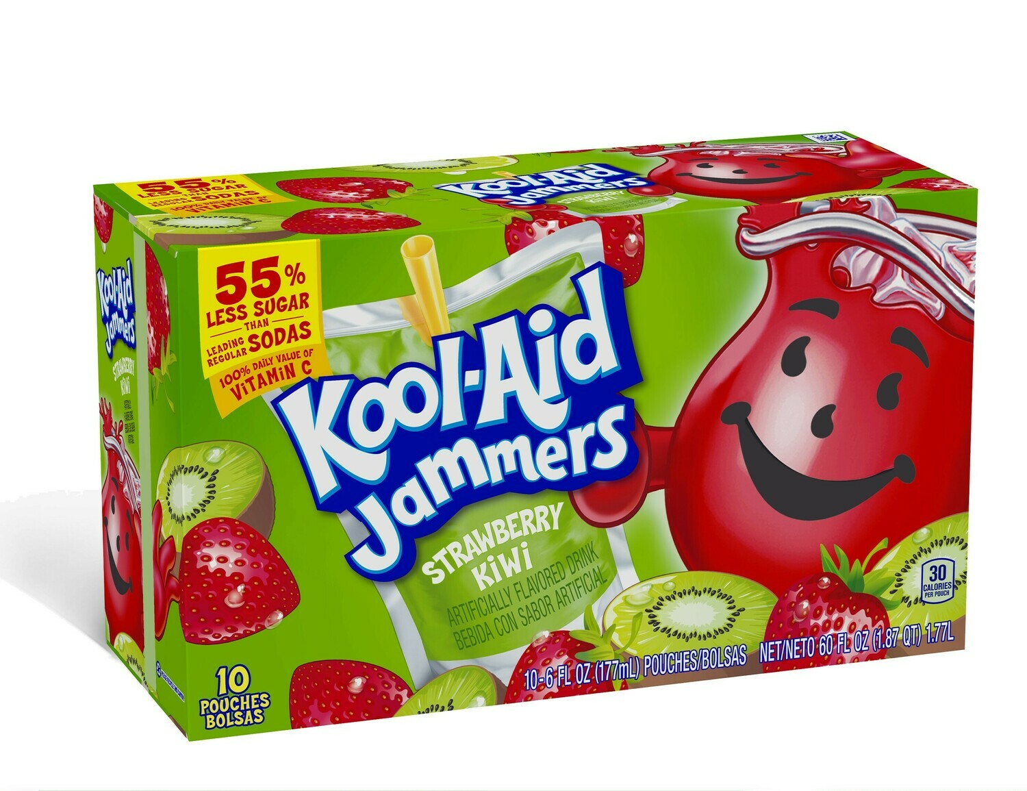 KoolAid Jammers Pouches 10ct Strawberry Kiwi