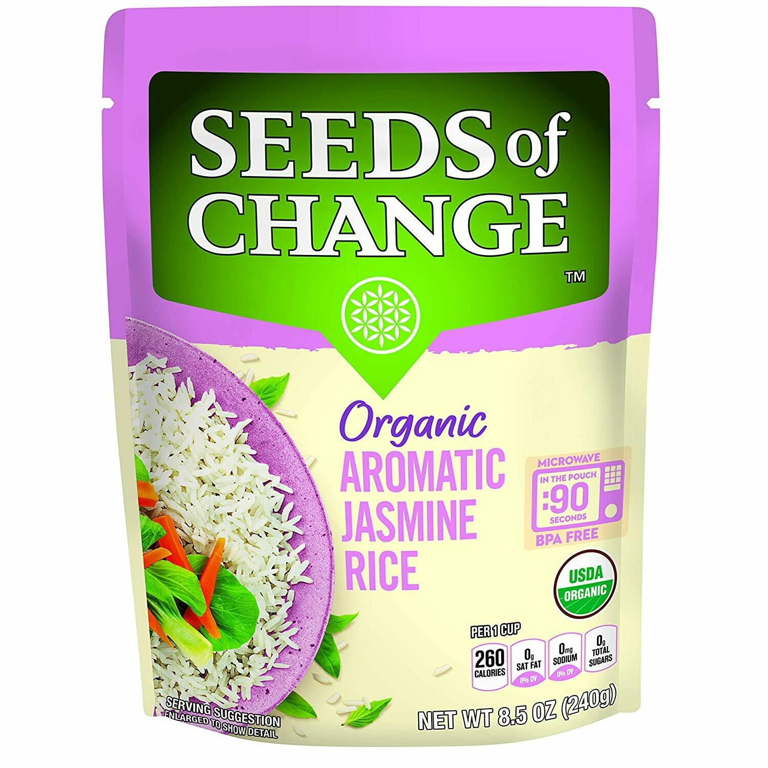 Seeds of Change Organic Rice Microwaveable Pouch Jasmine