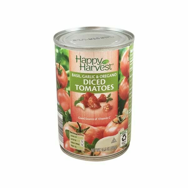 Tomatoes diced (with basil, garlic, & oregano)