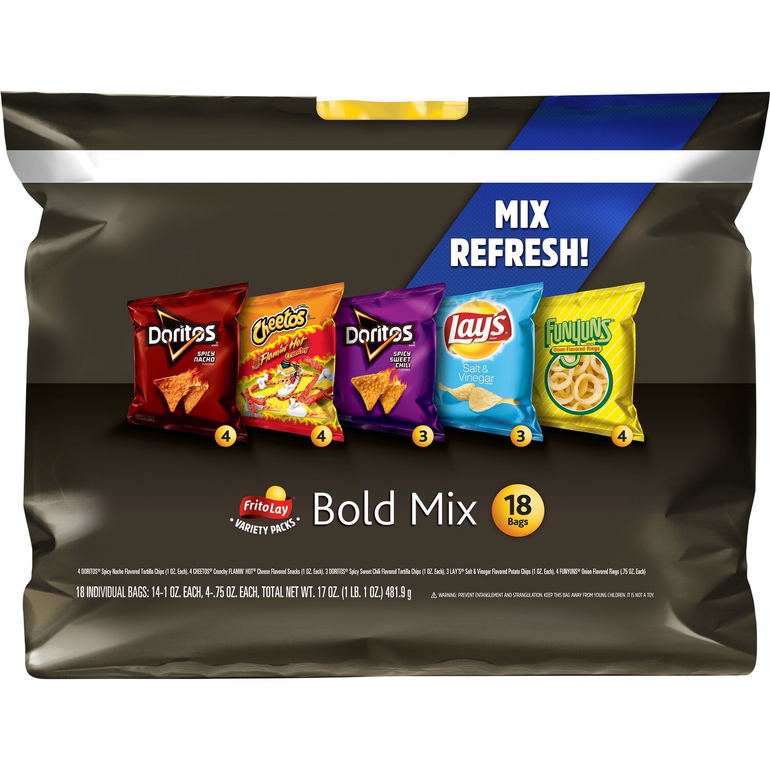 Frito Lay Variety Pack Bold Mix 18ct