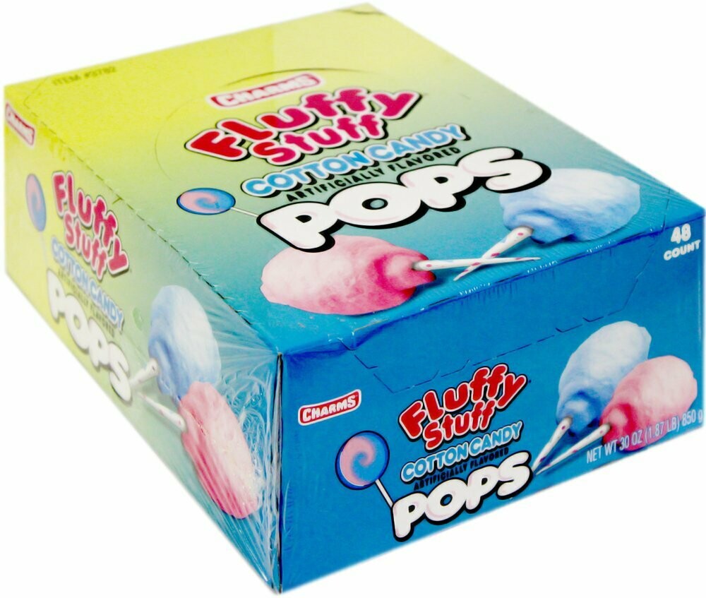 Charms Cotton Candy Pops 48ct