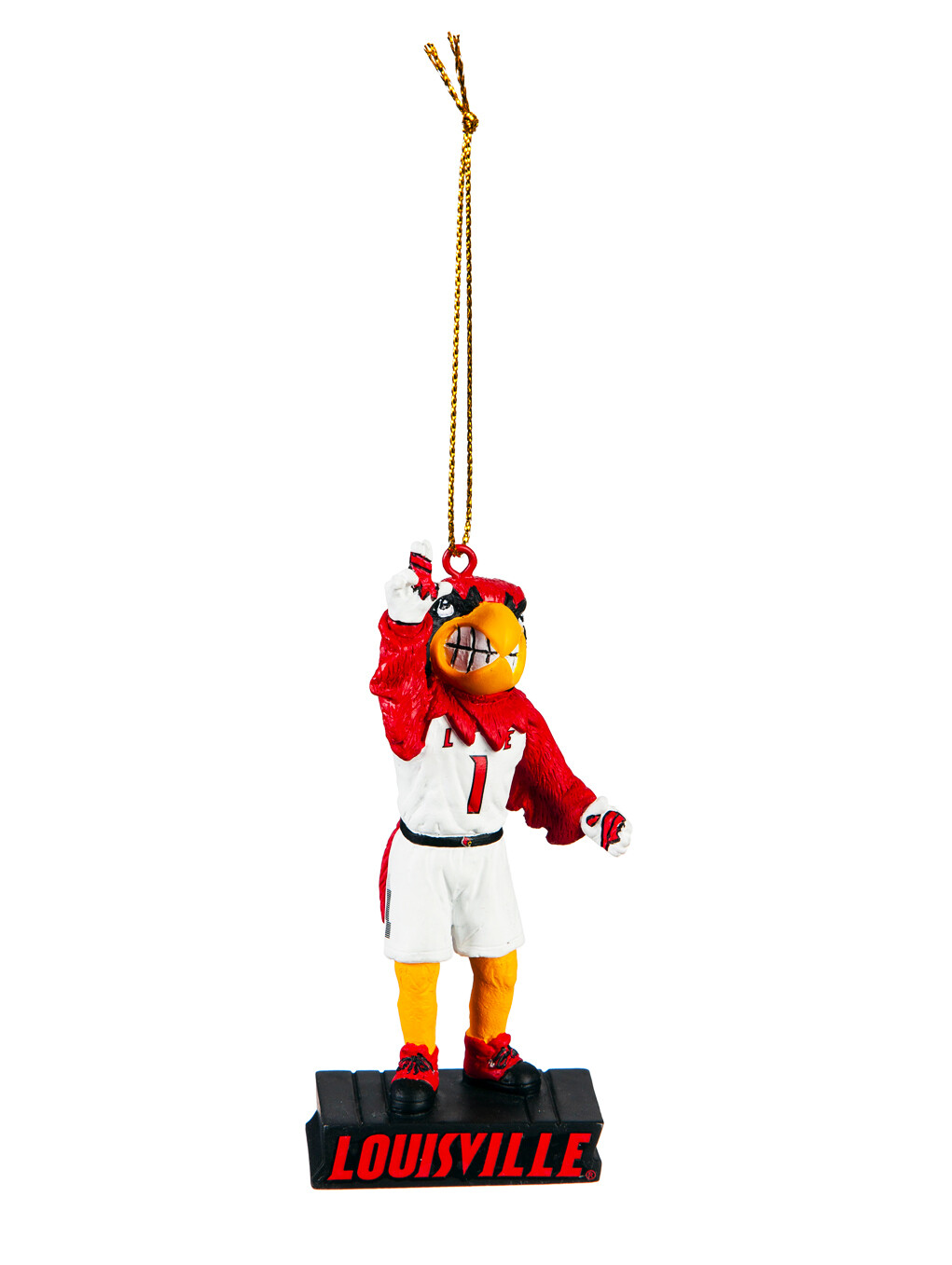 Louisville Cardinals Mascot Statue NCAA Christmas Tree Holiday Ornament