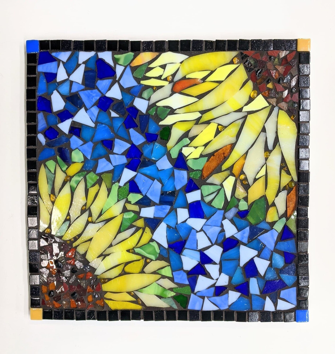 Glass Mosaic Sunflower Kit Intermediate Level