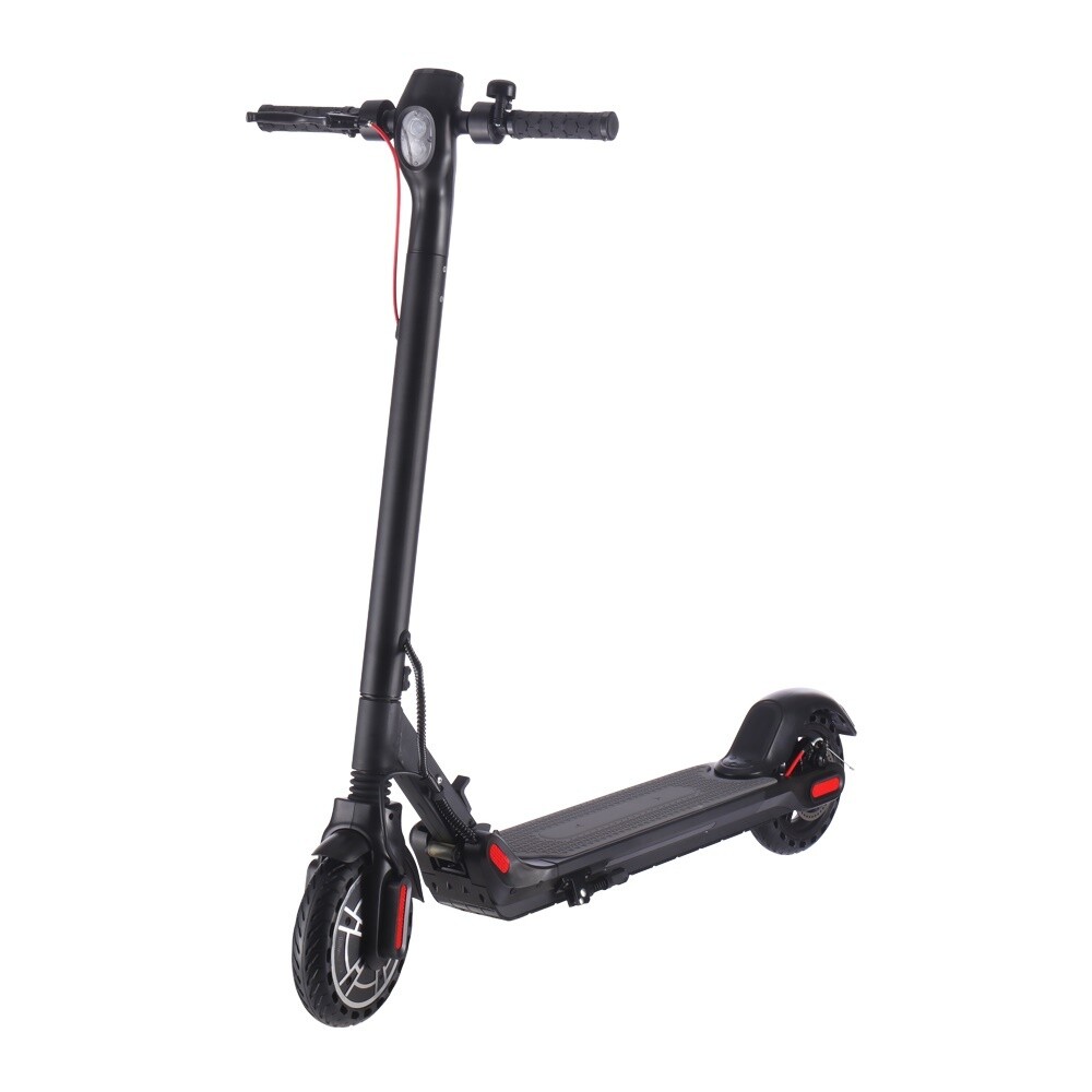 Black Folding Electric Scooter with LED Light 8.5" Wheel