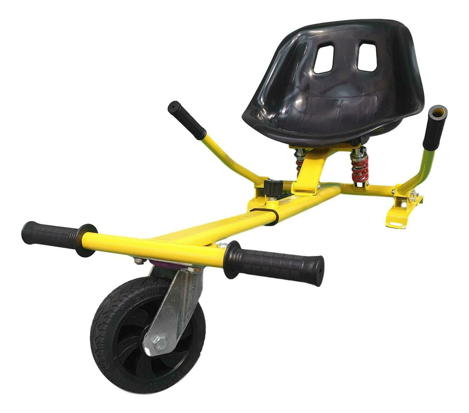 Yellow Black HoverKart Go Kart Conversion Kit with Dual Suspension and