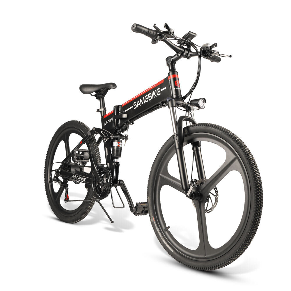 SAMEBIKE LO26 Folding Electric Bike 26" Mountain Dual Suspension