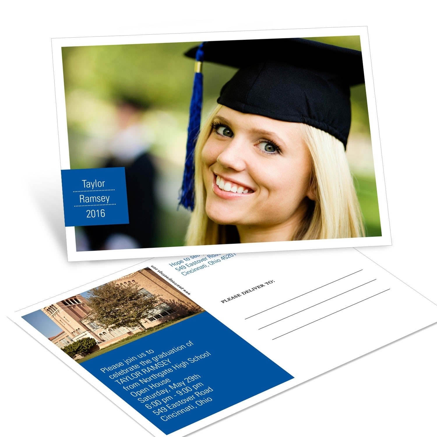 Graduation Announcement Postcard