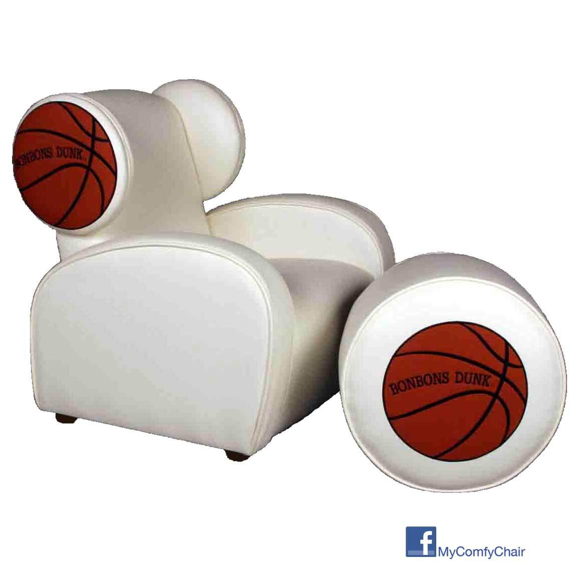 Boys & Girls Basketball ChairOttoman Set