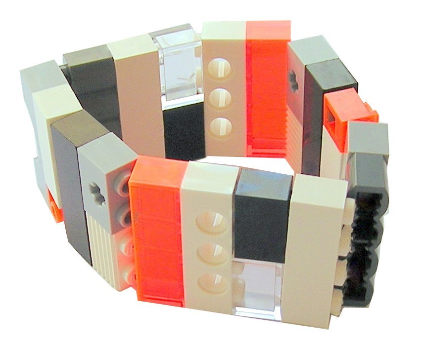 Lego Leather Bracelet in Silver main image 1