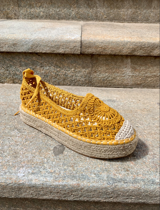 espadrille femme yellow