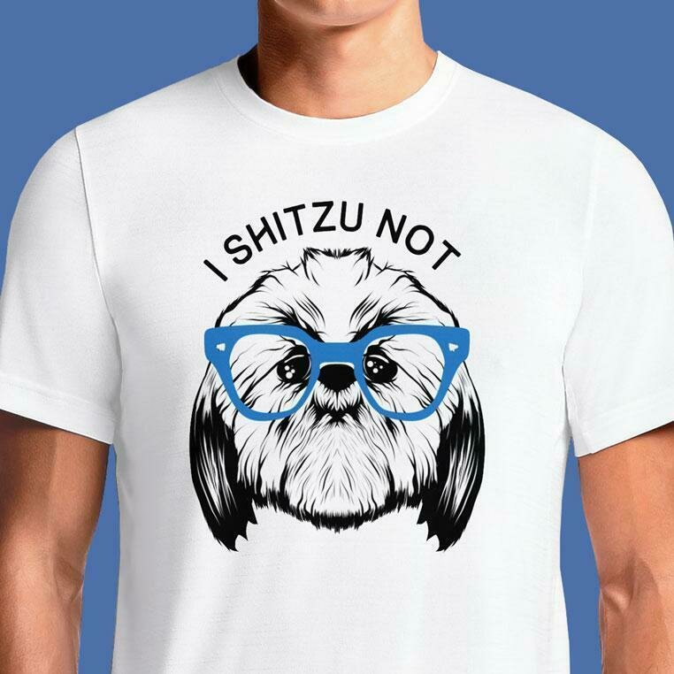 Shitzu Dog T Shirt Shih Tzu Puppy Face T-Shirts For Men Online India