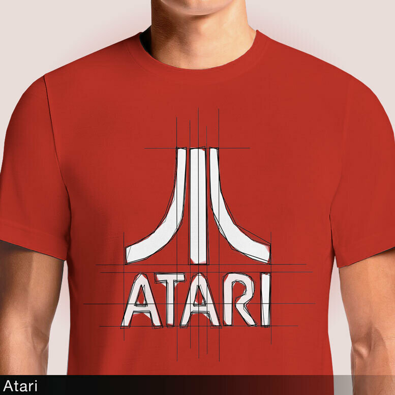 Classic Atari Vintage Video Game Logo TShirt Osom