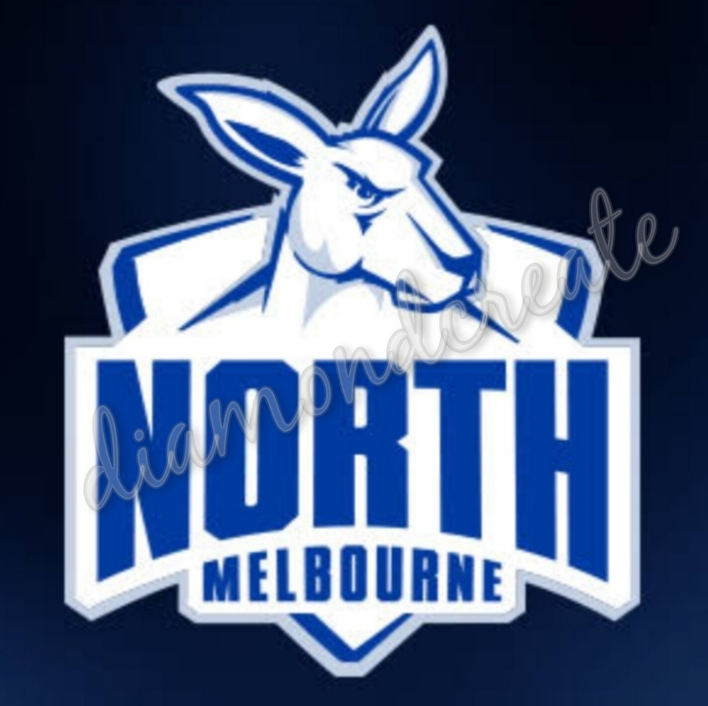 5D DIY Diamond Painting Kit AFL North Melbourne Kangeroos FULL Drill