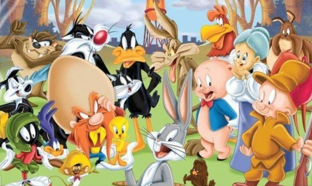 5D DIY Diamond Painting Kit Looney Tunes Gang 60 x 90cm FULL DRILL