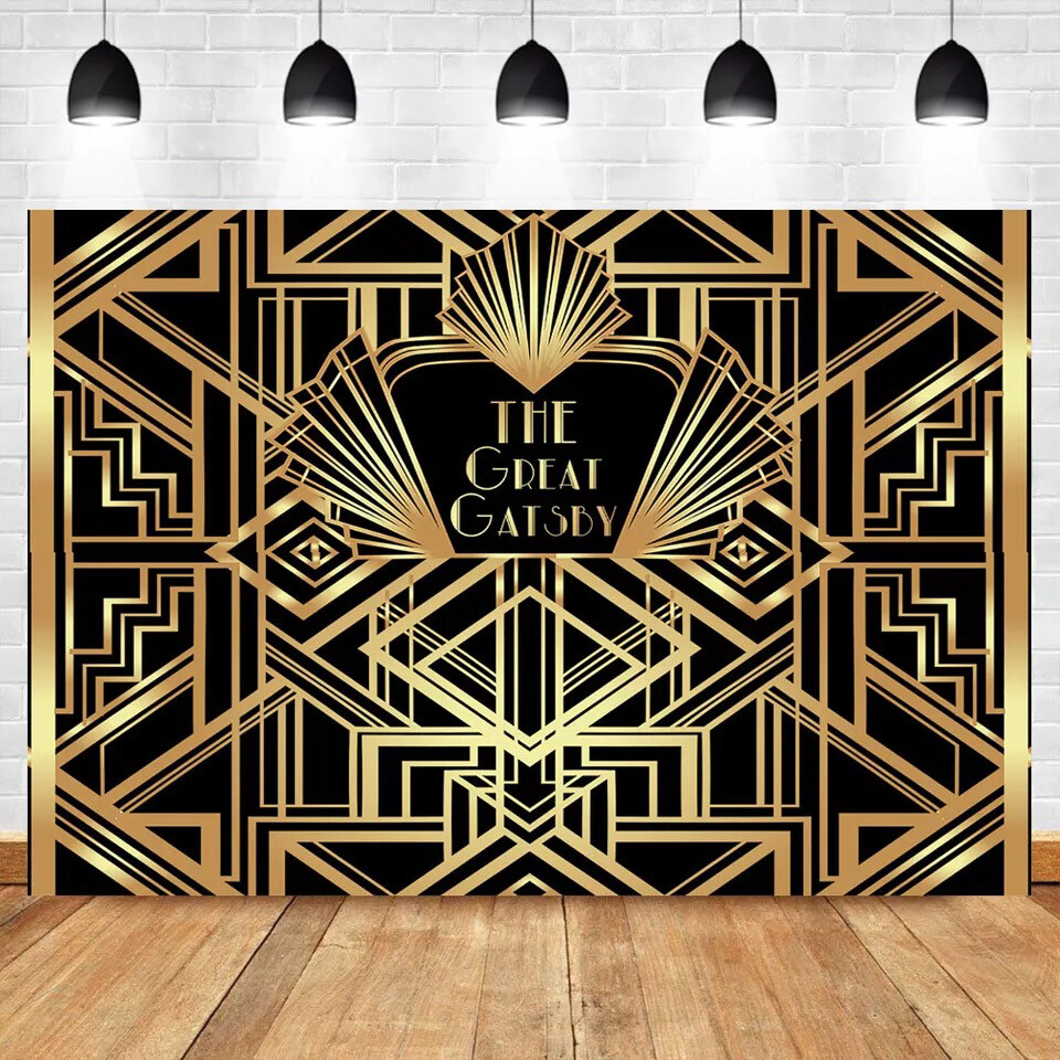 NeoBack The Great Gatsby Backdrops Gatsby Happy Birthday Party Banner ...