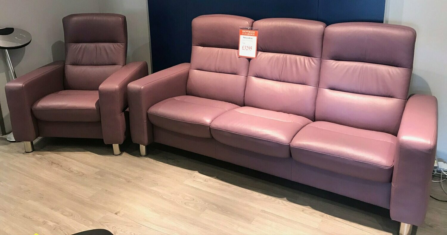 CLEARANCE Stressless Wave 3 Str & Chair £3295