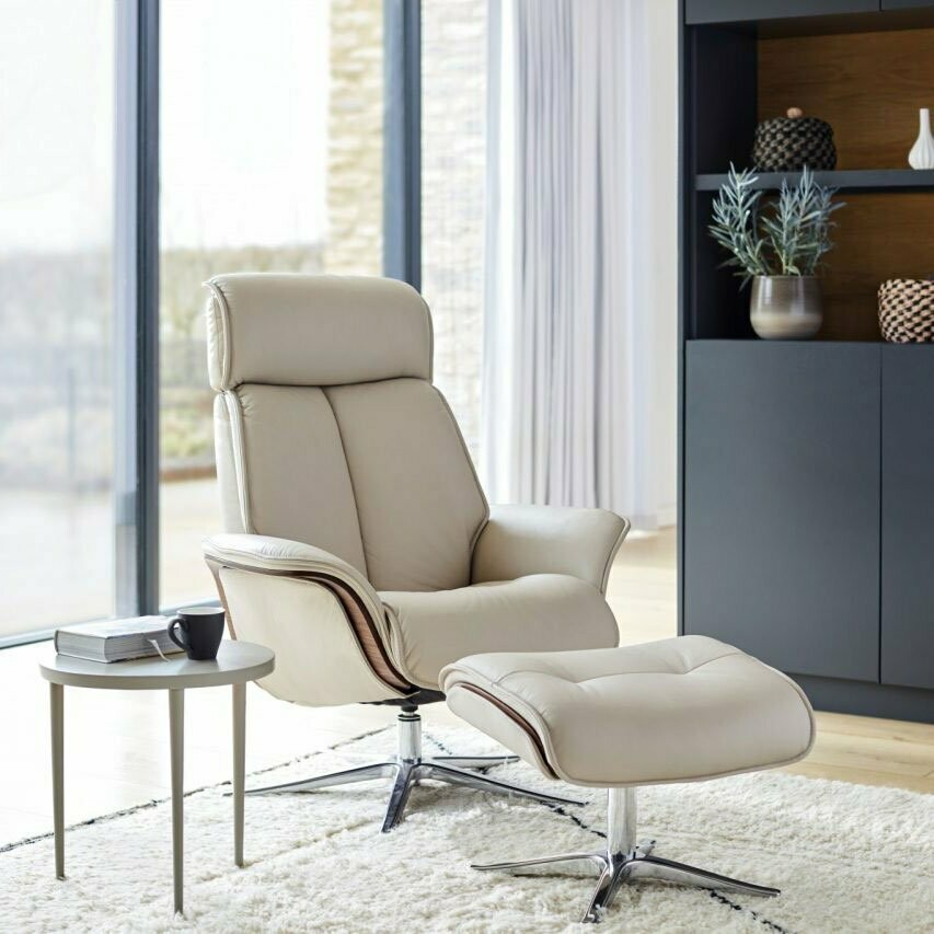 G Plan Ergoform Lund Chair & Footstool David Phipp Furniture Store