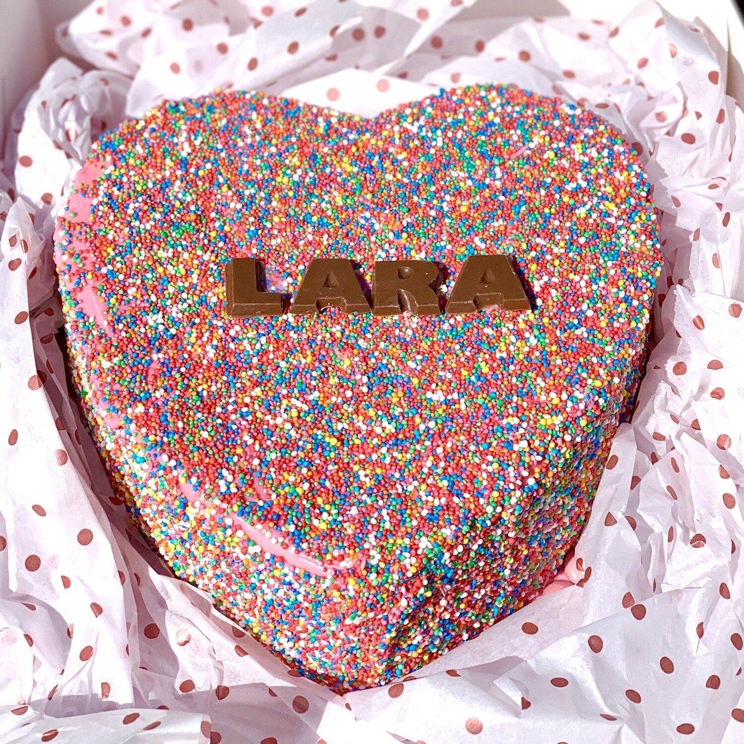 Sprinkles Heart (Custom Name)
