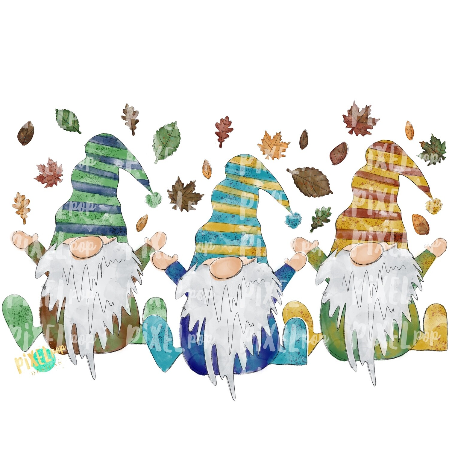 Fall Autumn Gnomes PNG Fall Design Happy Fall Gnome Design Art