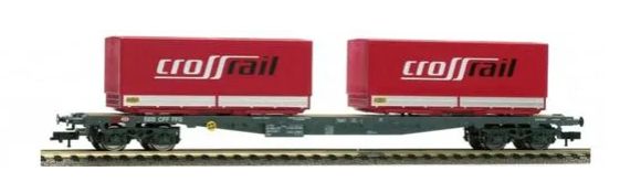 HAG 78005 / AC H0 | SBB Flachwagen Sgs Container CrossRail