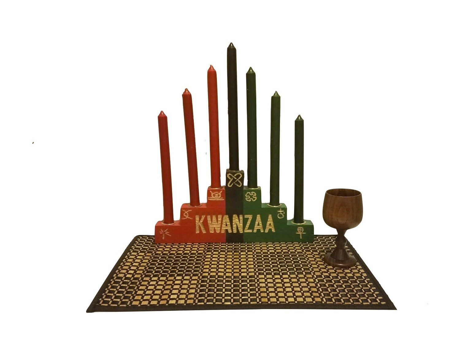 Kwanzaa Kinara Symbols Celebration Set