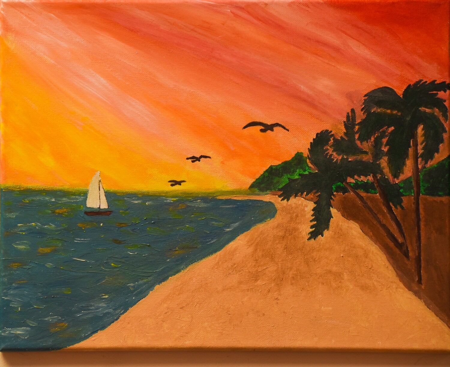 SUNSET ON A BEACH PAINT & SIP KIT Host Your Own Sip and Paint Paint