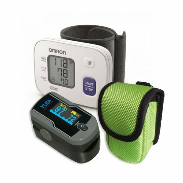 Pack Santé Famille : Tensiomètre + Oxymètre + Thermomètre Frontal Infrarouge - Écran LCD - Neuf