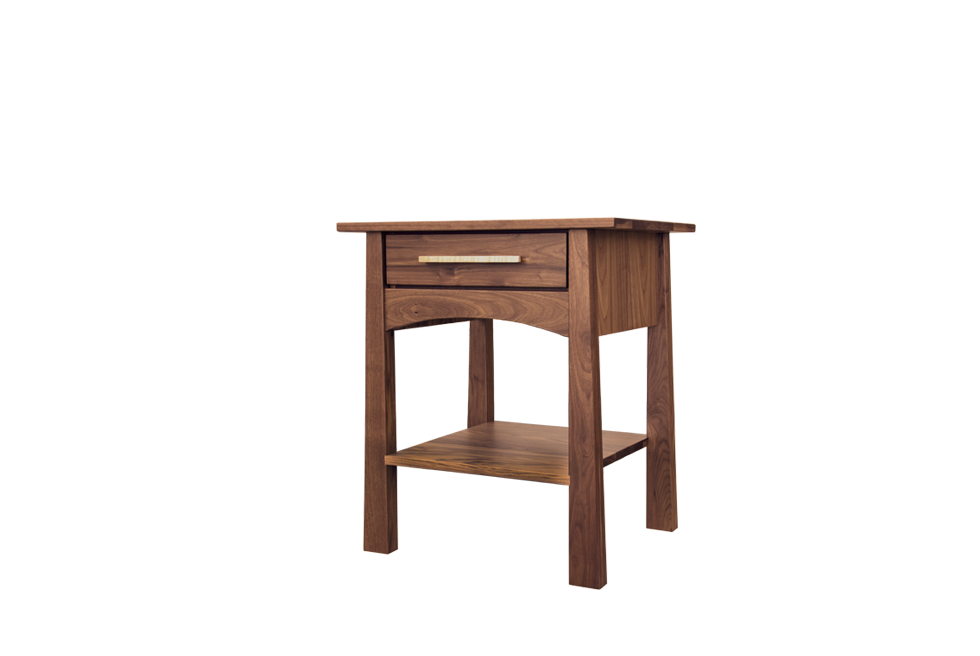Reflections Walnut 1 Drawer Nightstand