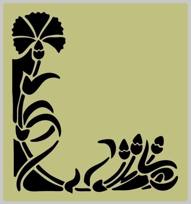 Floral (6) Shabby Chic furniture stencil