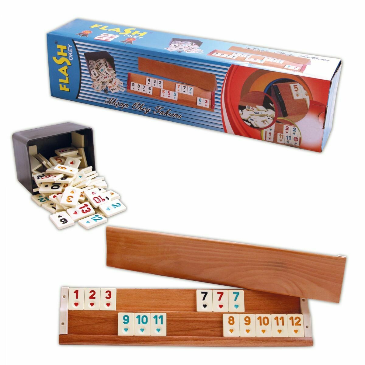 Star V.I.P Ensemble de rummy VIP Okey avec pierres en mélamine Rummy Star V.I.P Ensemble de rummy VIP Okey avec pierres en mélamine Rummy