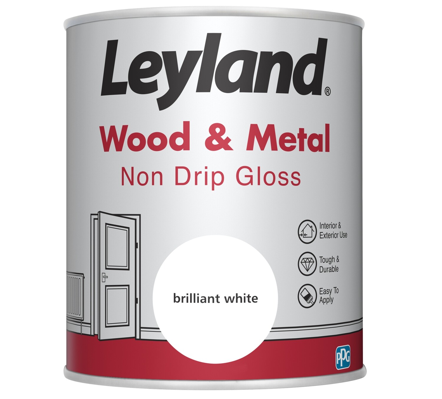 Leyland NonDrip Gloss White 750ml