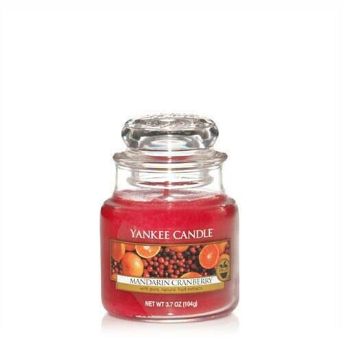 Yankee Candle Mandarin Cranberry Candela in giara piccola